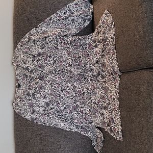 Torrid 4 plus womens blouse, floral chiffon,